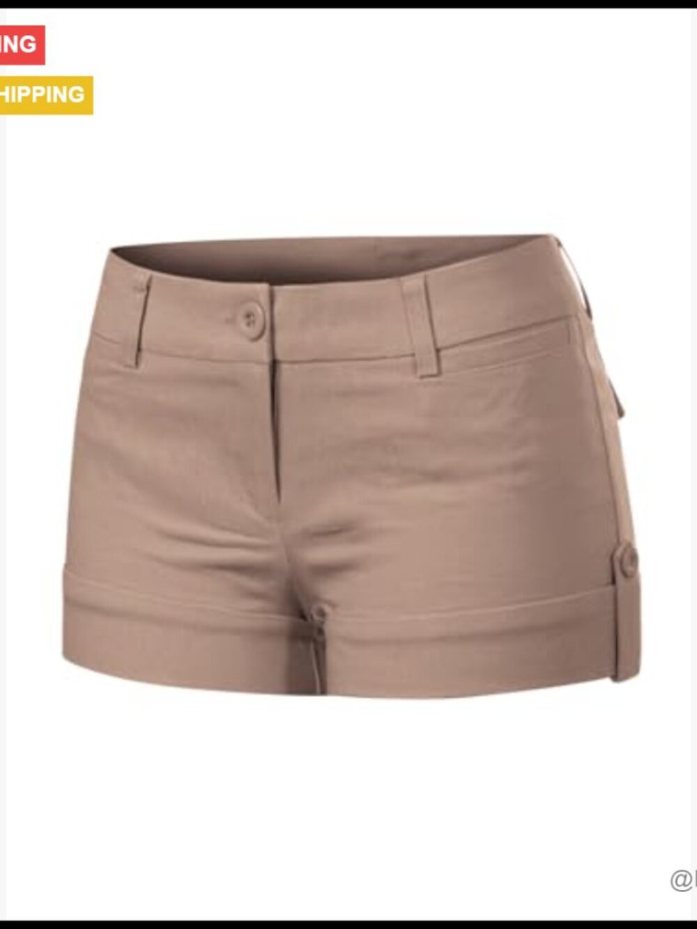 Stretch Comfort Blend Active Shorts with Cuffed Hem and Pockets - Picture 3 of 7
